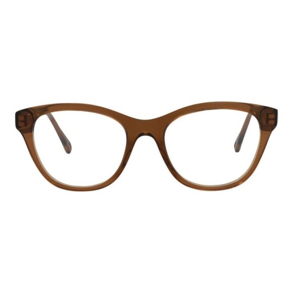 Chloé Womens Cat Eye Brown Brown Transparent Fashion Designer Eyewear - Picture 1 of 4